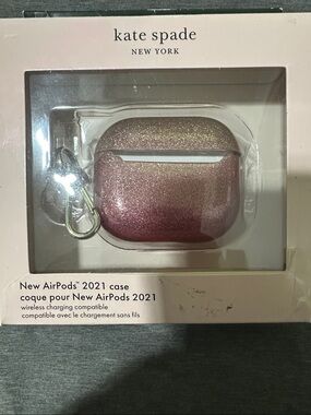 kate spade New AirPods 2021 Glitter Pink Case